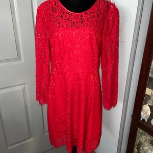 NEW NWT SIZE 10 RED LACE DRESS. MUST BE BUNDLED